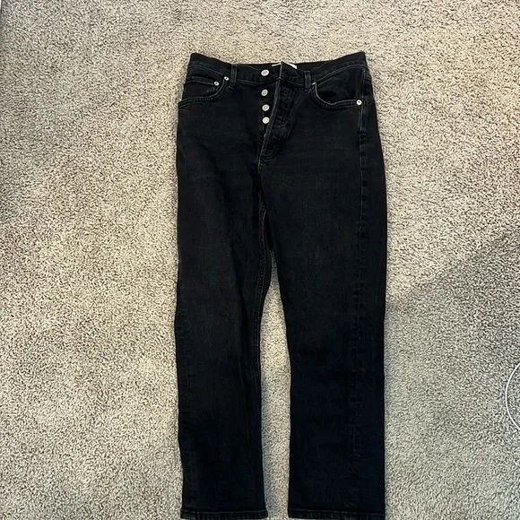 Agolde Riley High Rise Crop - Picture 2 of 6